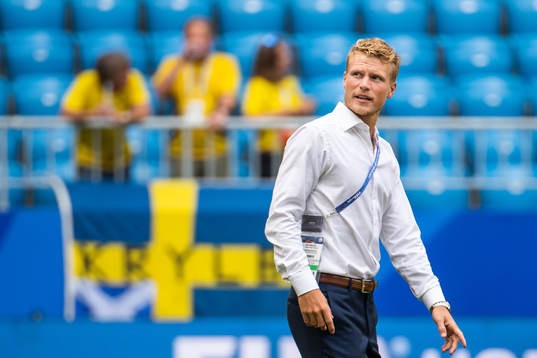 Oscar Hiljemark of Sweden prior to the the FIFA World Cup