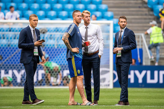 goalkeeper Karl-Johan Johnsson, Pontus Jansson, Filip