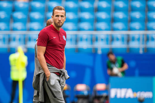 Harry Kane of England prior to the the FIFA World Cup