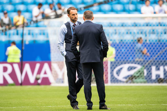 Head coach Gareth Southgate of England prior to the the