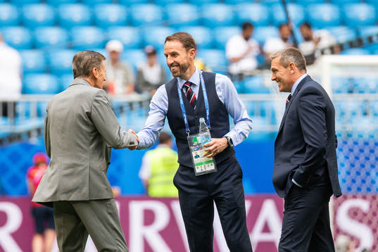 Head coach Gareth Southgate of England prior to the FIFA