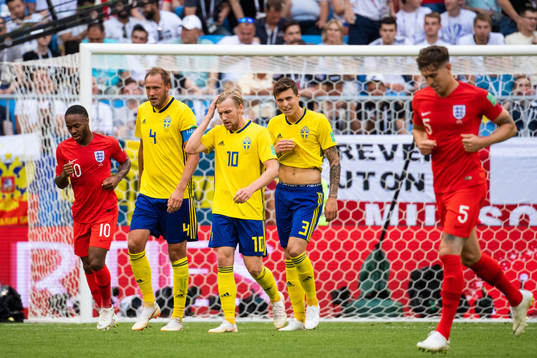 Andreas Granqvist, Emil Forsberg and Victor Nilsson