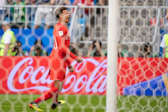 Dele Alli of England celebrates