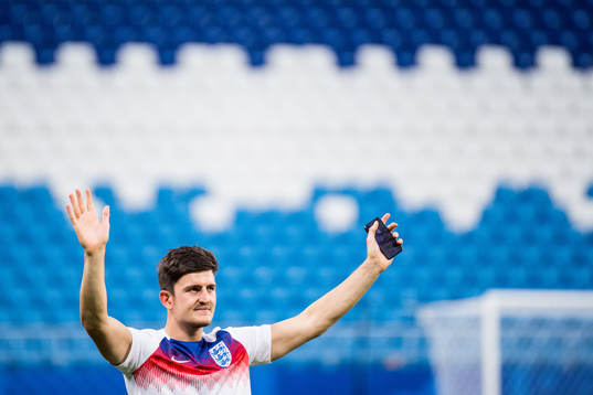 Harry Maguire of England celebrates
