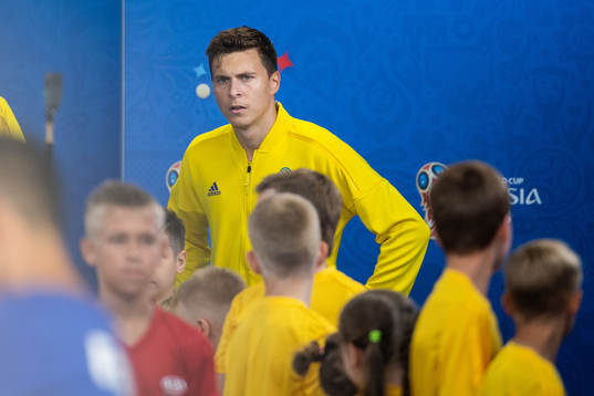 Victor Nilsson Lindelöf of Sweden prior to the FIFA World