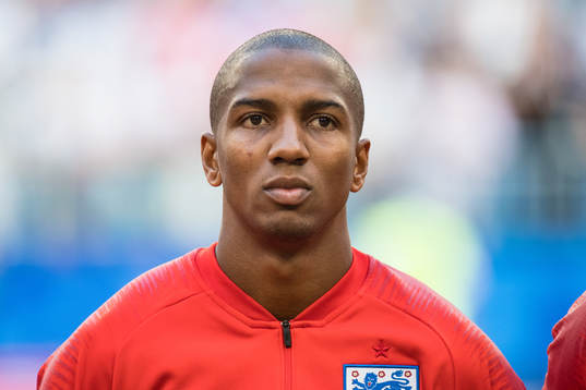 Ashley Young of England prior the FIFA World Cup quarter