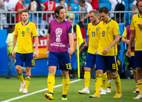 Marcus Berg, Gustav Svensson, John Guidetti and Albin Ekdal