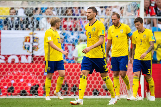 Emil Forsberg, Marcus Berg, Andreas Granqvist and Victor