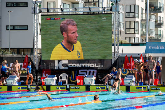 s sändning från Sveriges kvartsfinal mot England i