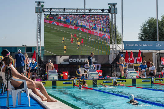 s sändning från Sveriges kvartsfinal mot England i