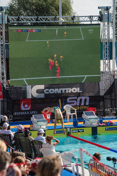 s sändning från Sveriges kvartsfinal mot England i