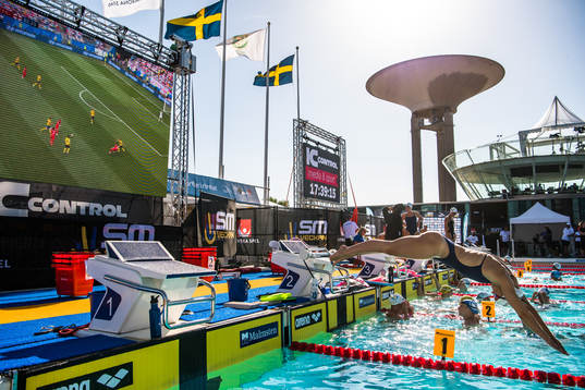 s sändning från Sveriges kvartsfinal mot England i