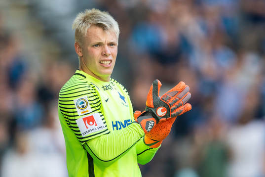 Norrköpings målvakt Isak Pettersson