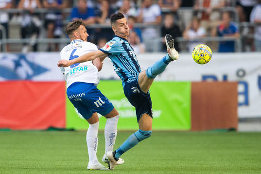 Norrköpings Linus Wahlqvist och Djurgårdens Haris