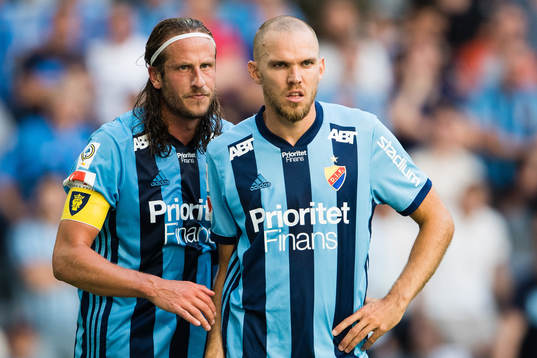 Djurgårdens Jonas Olsson och Marcus Danielson