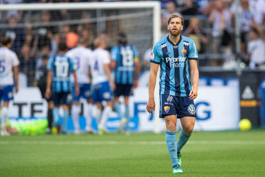 Djurgårdens Niklas Gunnarsson  deppar