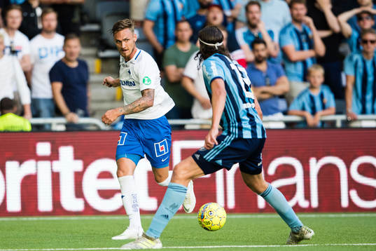 Norrköpings Linus Wahlqvist och Djurgårdens Jonas Olsson