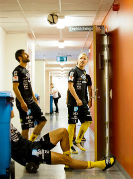Elfsborgs Viktor Prodell, Emir Bajrami och Simon Lundevall