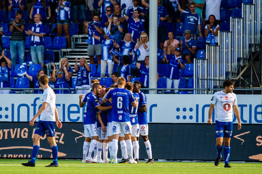 Amin Soleiman Askar of Sarpsborg 08 celebrates the 2-0 goal