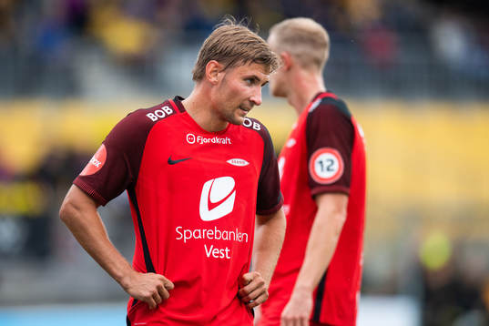Steffen Lie Skålevik of Brann looks dejected