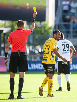Elfsborgs Alex Dyer varmas av domare Magnus Lindgren