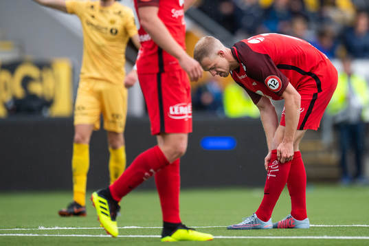 Peter Orry Larsen of Brann looks dejected