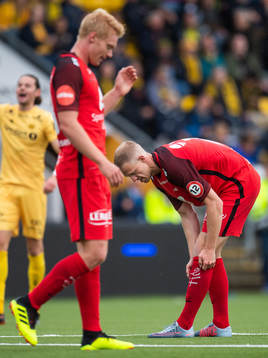 Peter Orry Larsen of Brann looks dejected