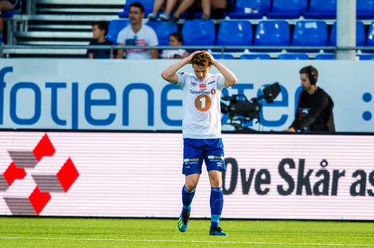Aslak Fonn Witry of Ranheim looks dejected