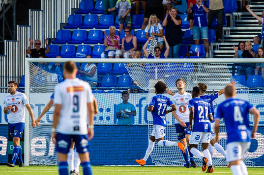 Amin Soleiman Askar of Sarpsborg 08 celebrates the 2-0 goal