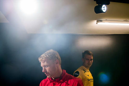 Sivert Heltne Nilsen of Brann Kristian Fardal Opseth of