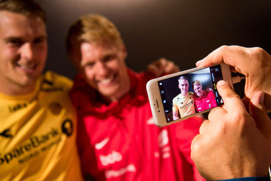 Kristian Fardal Opseth of Bodø/Glimt and Sivert Heltne