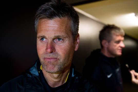 Kjetil Knutsen, head coach of Bodø/Glimt, and Lars Arne