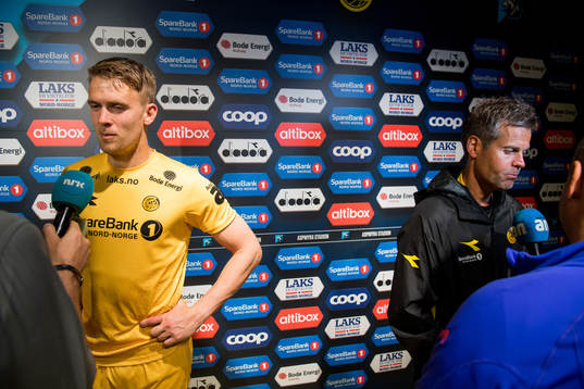 Kristian Fardal Opseth of Bodø/Glimt and Kjetil Knutsen,
