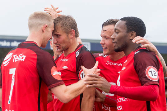 Peter Orry Larsen and Steffen Lie Skålevik of Brann