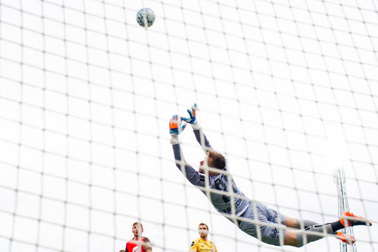Goalkeeper Ricardo Friedrich of Bodø/Glimt with a save