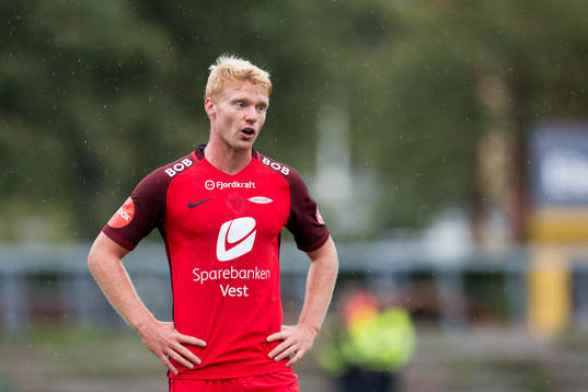 Sivert Heltne Nilsen of Brann looks dejected