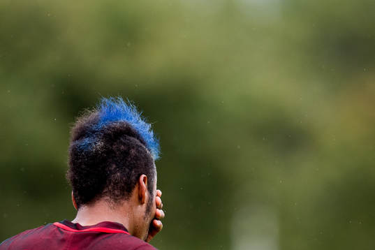 Bismar Acosta of Brann looks dejected