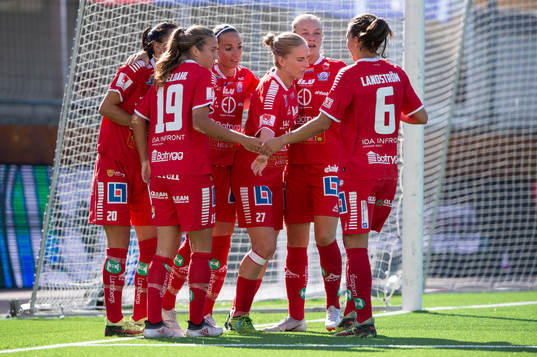 Linköpings spelare jublar
