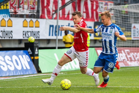 Kalmars Melker Hallberg och IFK Göteborgs Sebastian