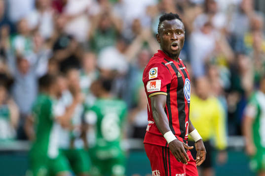 Östersunds Samuel Mensah deppar