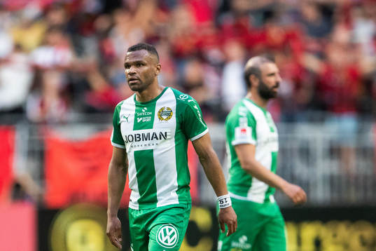 Hammarbys Serge-Junior Martinsson Ngouali och Kennedy
