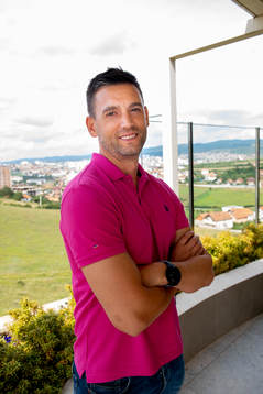 Head coach Bekim Isufi of FC Drita poses for a portrait