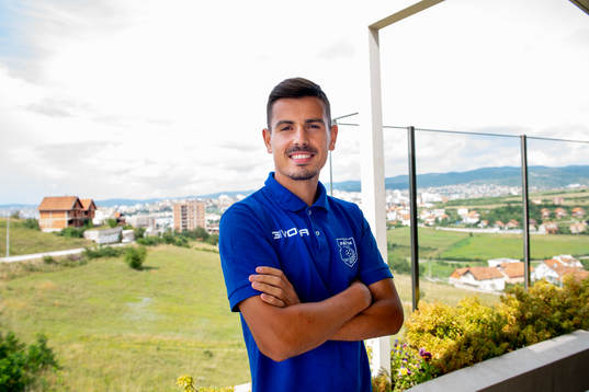 Ardian Limani of FC Drita poses for a portrait