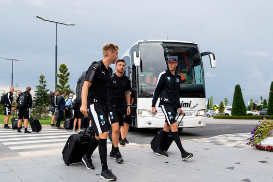 Rasmus Bengtsson, Behrang Safari and goalkeeper Fredrik
