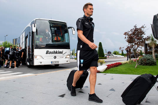 Markus Rosenberg of Malmö FF arrives