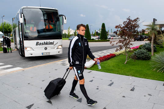Andreas Vindheim of Malmö FF arrives