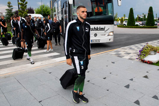 Egzon Binaku of Malmö FF arrives