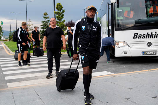 Fouad Bachirou of Malmö FF arrives