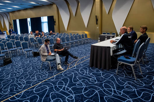 Journalists Max Wiman, Sydsvenskan and Fredrik Jonsson