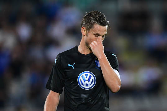 Markus Rosenberg of Malmö FF looks dejected